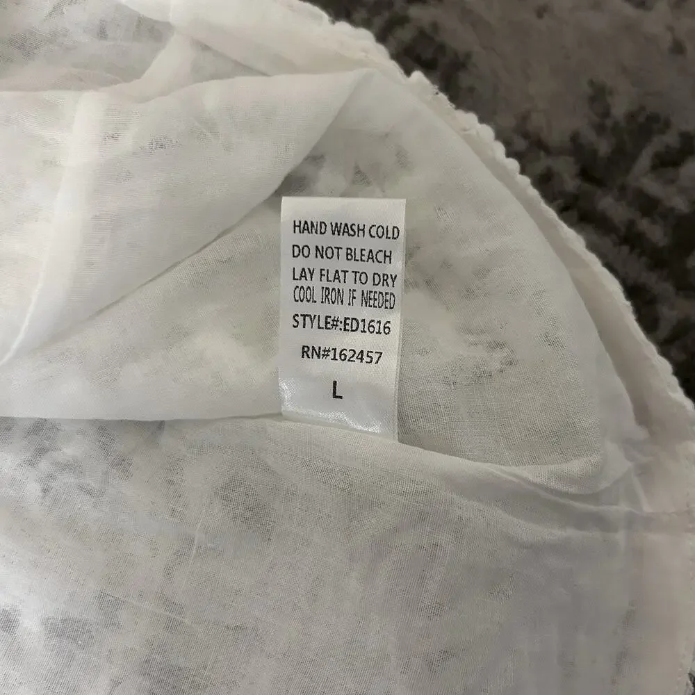 12th Tribe Lilliana Off Shoulder Lace Dress Women’s Size Large - Picture 11 of 15